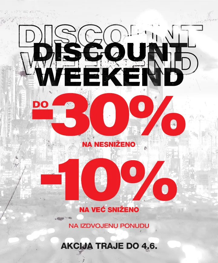 Discount weekend 2.-4.6.